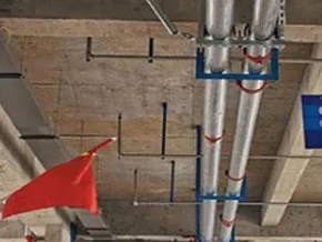 牡丹管廊支架的安装方法